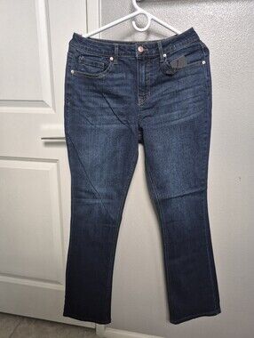 Express Dark Blue Bootcut Hyper Stretch Jeans